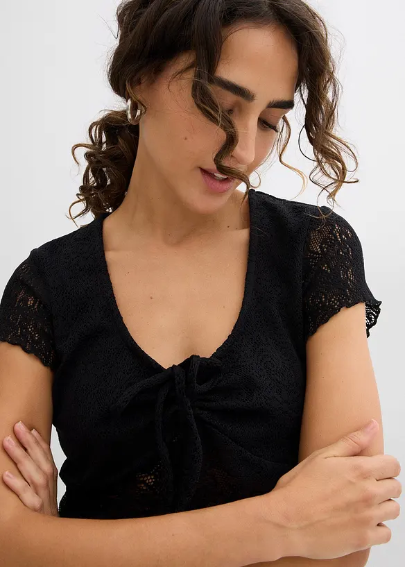 T-shirt van kant, bonprix