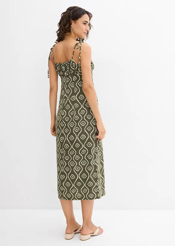 Midi jurk van soepele viscose, bonprix