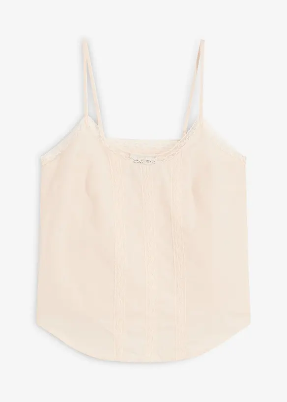 Blousetop met broderie anglaise, bonprix