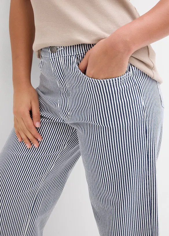 Twill broek met een comfortabele band, bonprix