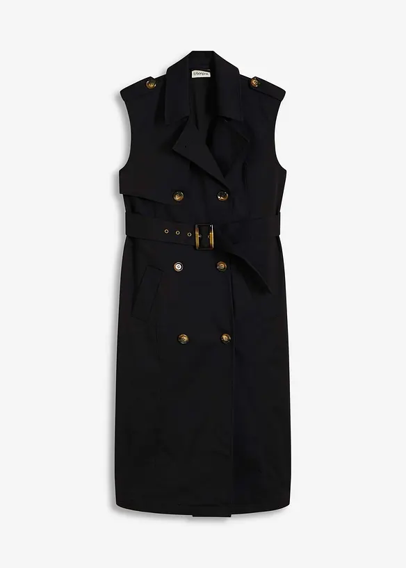 Trench jurk met riem (2-dlg. set), bonprix
