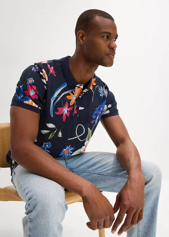 Piqué poloshirt van biologisch katoen, bonprix