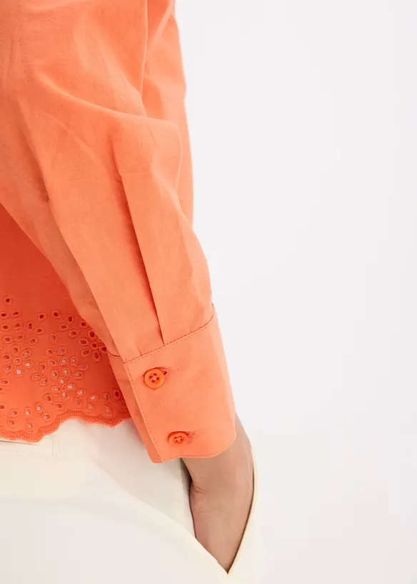 Overhemdblouse van katoen, bonprix