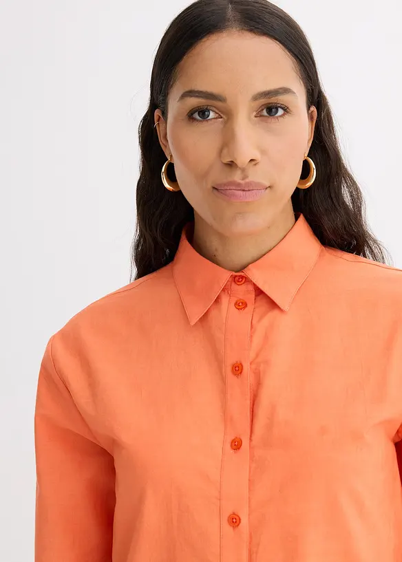 Overhemdblouse van katoen, bonprix