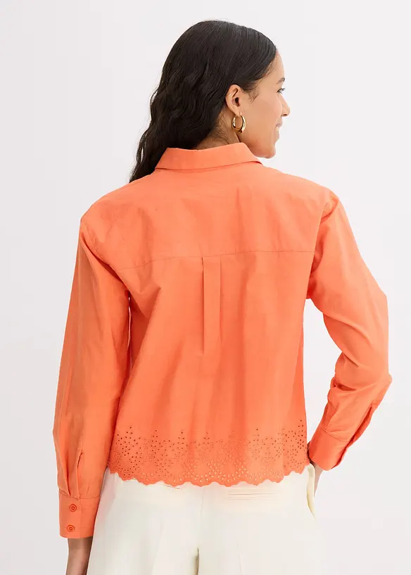 Overhemdblouse van katoen, bonprix