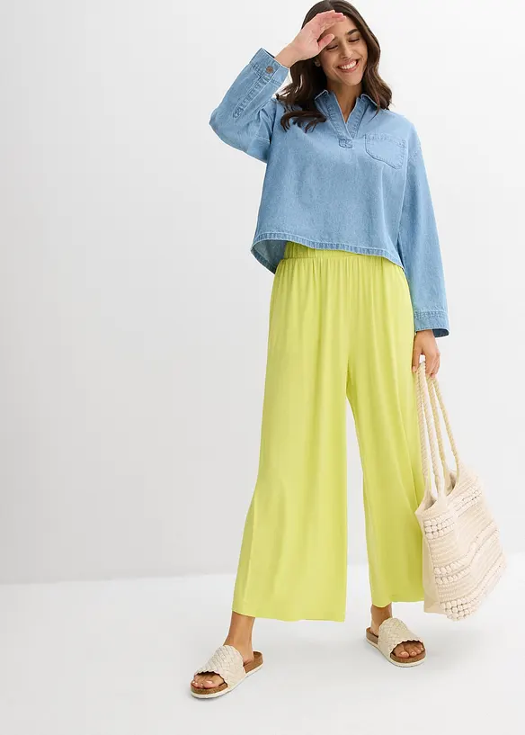Culotte van soepele viscose, bonprix