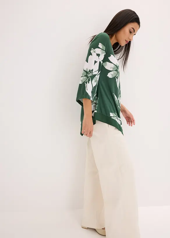Shirt tuniek met bloemenprint, bonprix