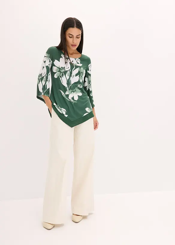 Shirt tuniek met bloemenprint, bonprix