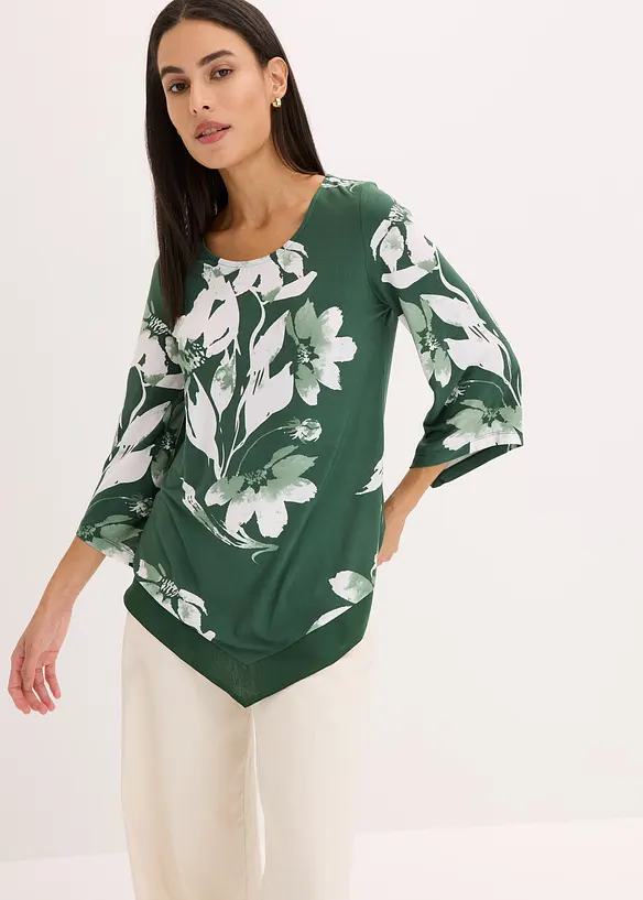 Shirt tuniek met bloemenprint, bonprix