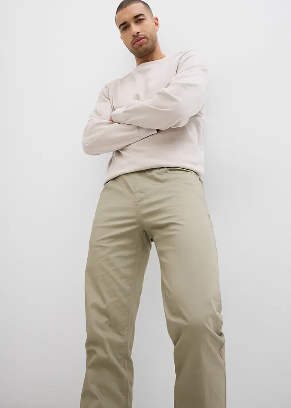 Regular fit stretch instapbroek, straight, bonprix