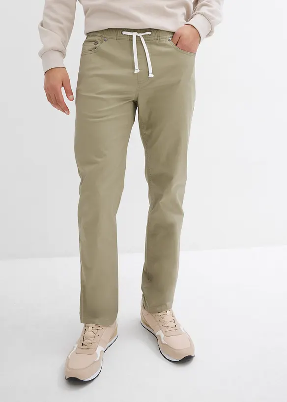 Regular fit stretch instapbroek, straight, bonprix