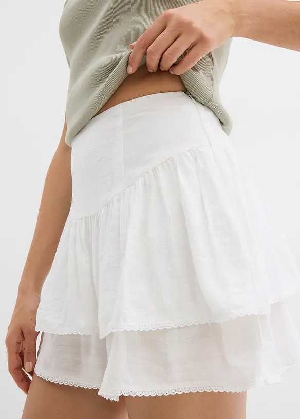 Minirok met volants, bonprix