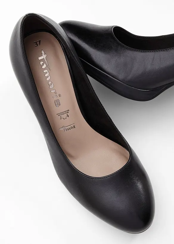 Leren Tamaris pumps, Tamaris