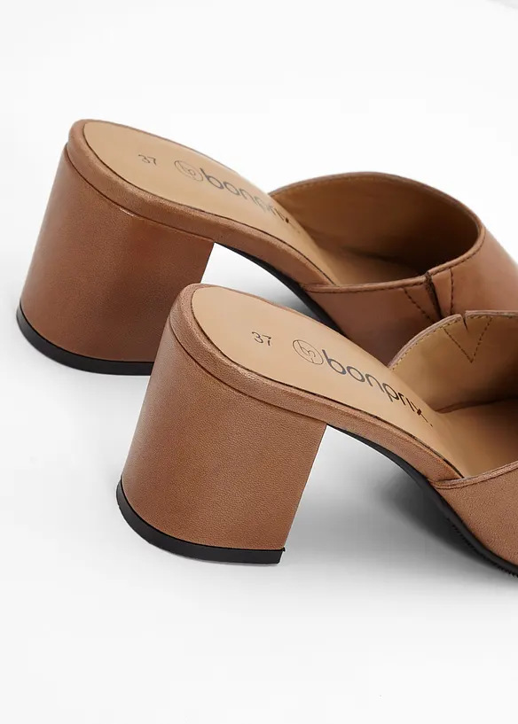 Leren slippers, bonprix