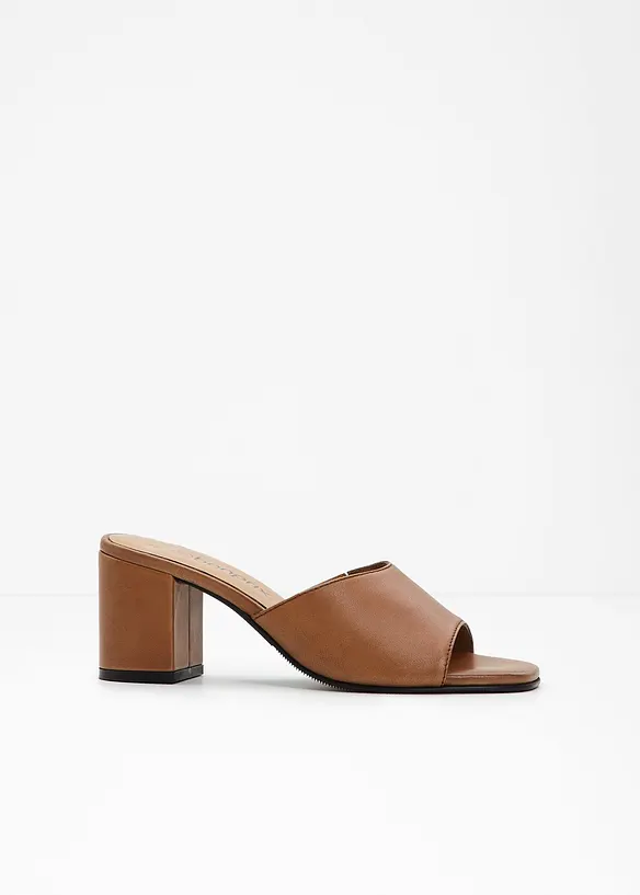 Leren slippers, bonprix