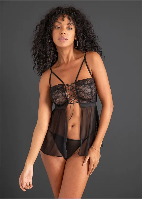 Babydoll en slip (2-dlg. set), bonprix