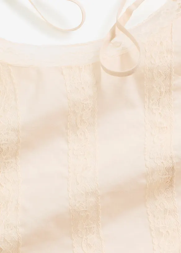 Blousetop met broderie anglaise, bonprix