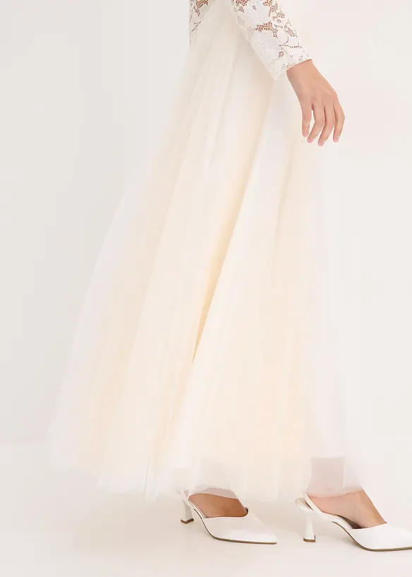 Maxi rok van sierlijke tule, bonprix