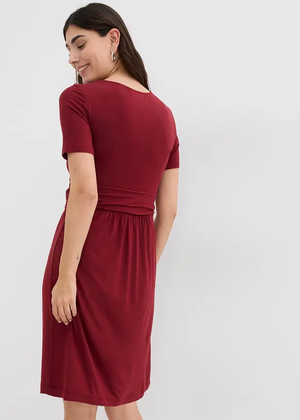 2-in-1 viscose zwangerschapsjurk met discrete borstvoedingsfunctie, bonprix