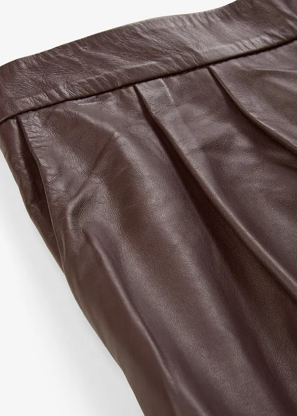 Leren broek van nappaleer, bonprix