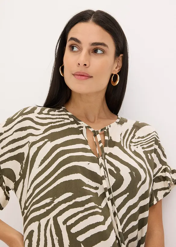 Soepelvallende tuniek van viscose, bonprix