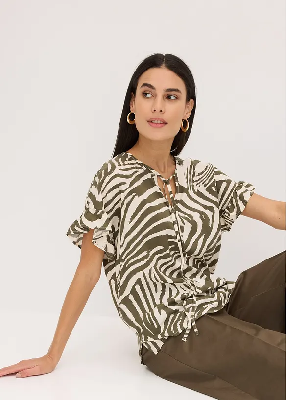 Soepelvallende tuniek van viscose, bonprix