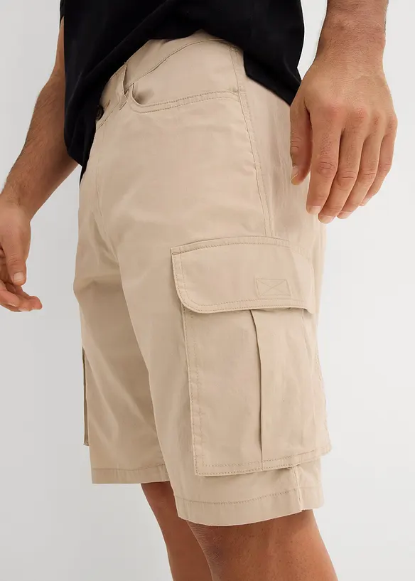 Stretch cargo bermuda, regular fit, bonprix