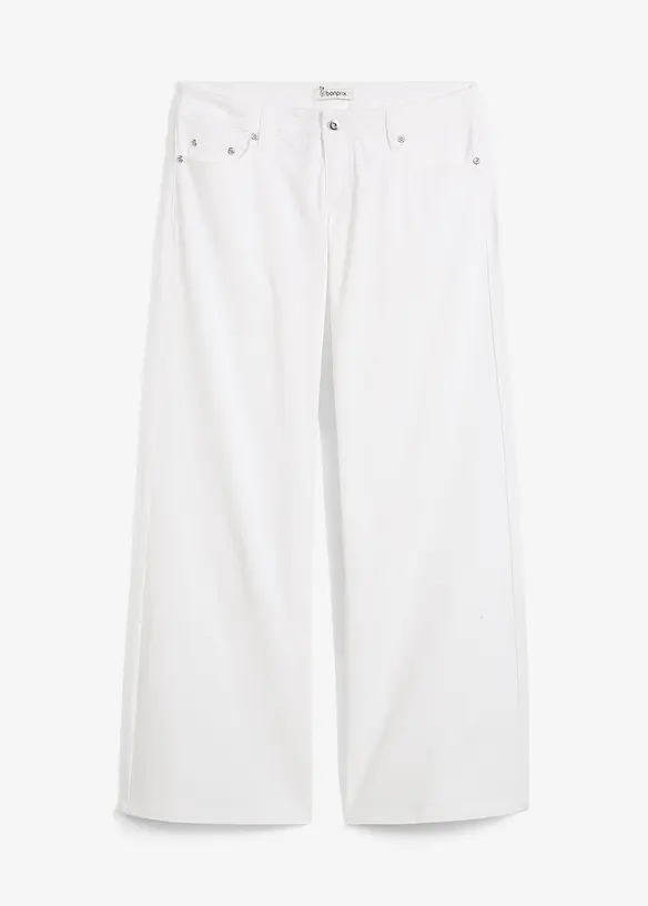 Wide leg jeans, low waist, bonprix