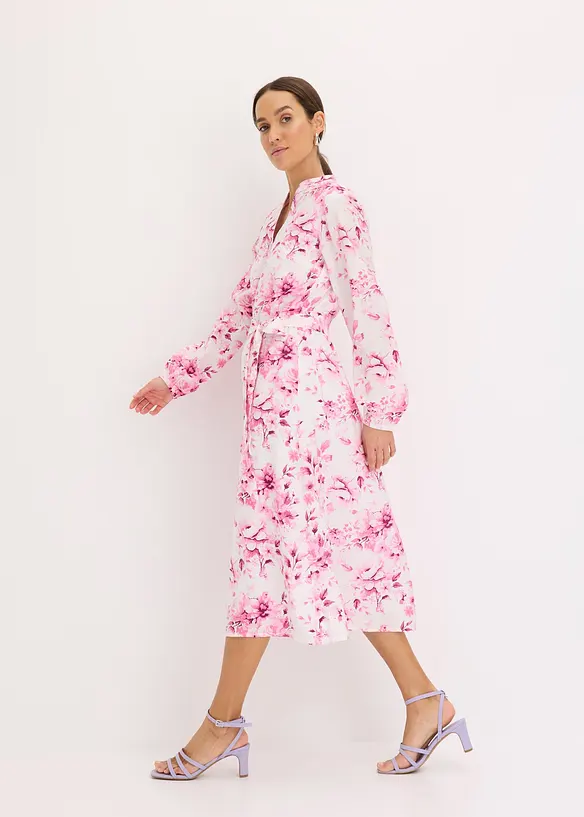 Gedessineerde midi jurk, bonprix