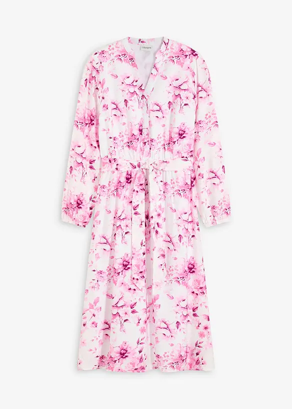 Gedessineerde midi jurk, bonprix