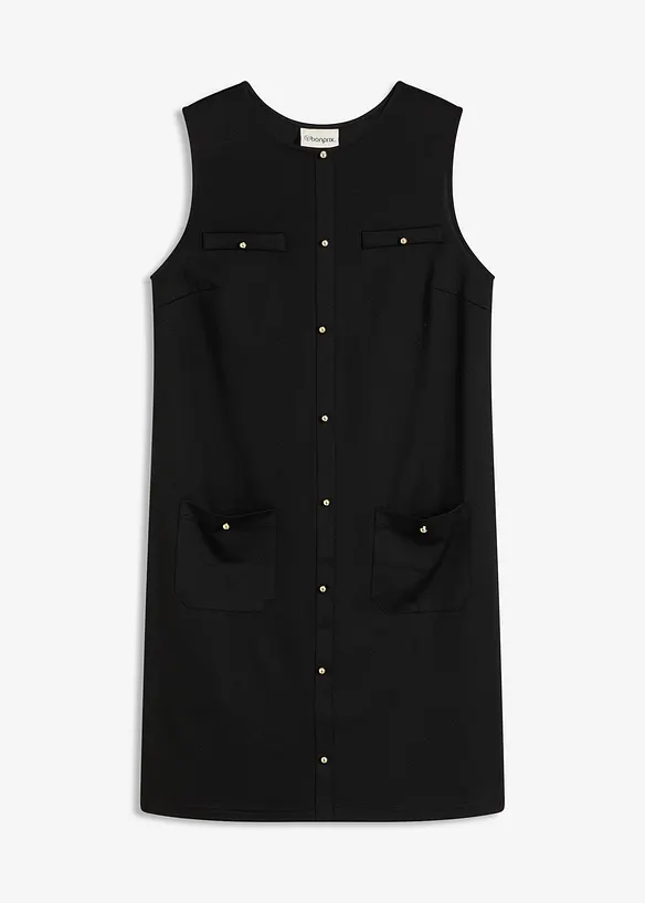 Jurk met decoratieve knopen, bonprix