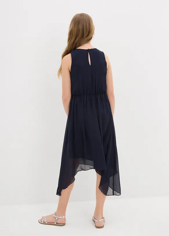 Chiffon jurk met pailletten, bonprix