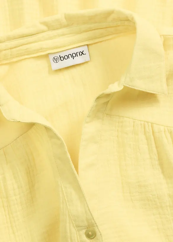 Korte strokenjurk van mousseline, bonprix