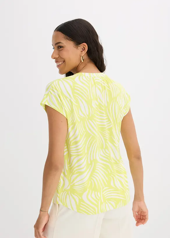 Henley shirt van een zachte viscosemix, bonprix