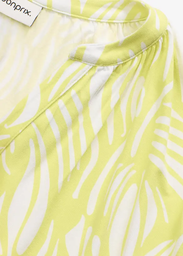Henley shirt van een zachte viscosemix, bonprix