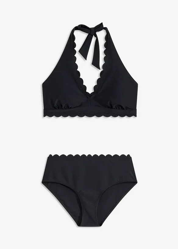 Halter bikini met gerecycled polyamide (2-dlg. set), bonprix
