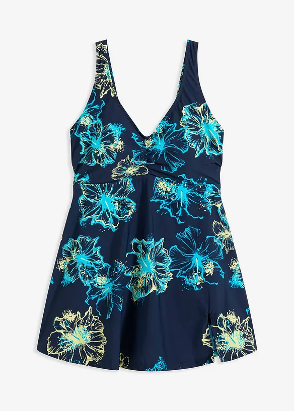 Corrigerende badpakjurk met V-hals, medium corrigerend, bonprix