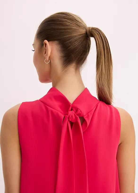 Chiffon jurk met sjaalkraag, bonprix