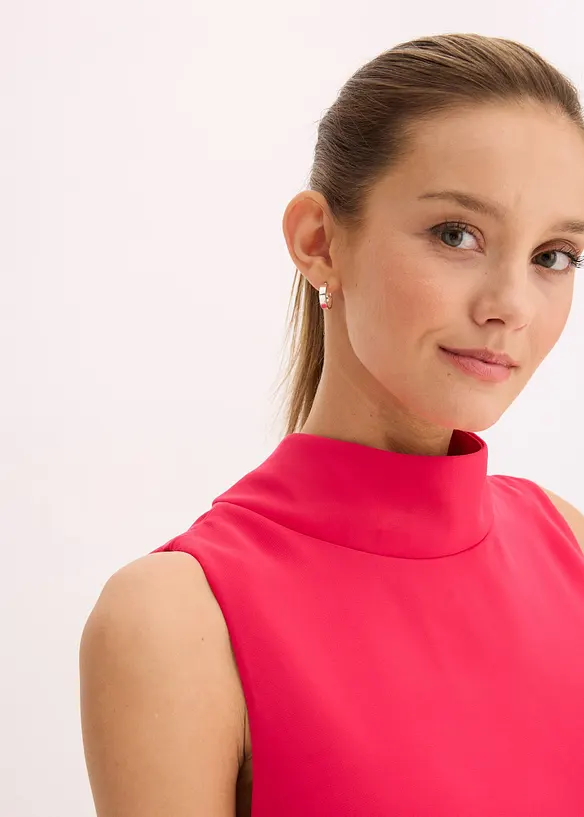 Chiffon jurk met sjaalkraag, bonprix