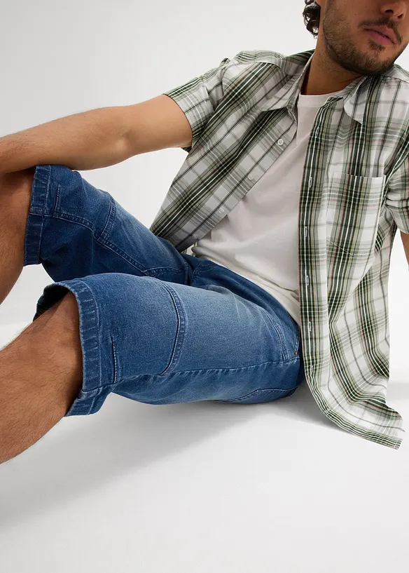 Lange jeans bermuda, regular fit, bonprix