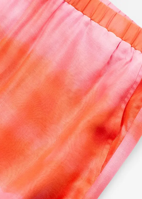 Wijde broek met batikprint, bonprix