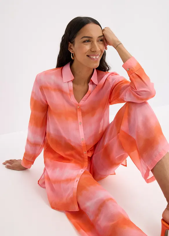 Lange blouse met batikprint, bonprix