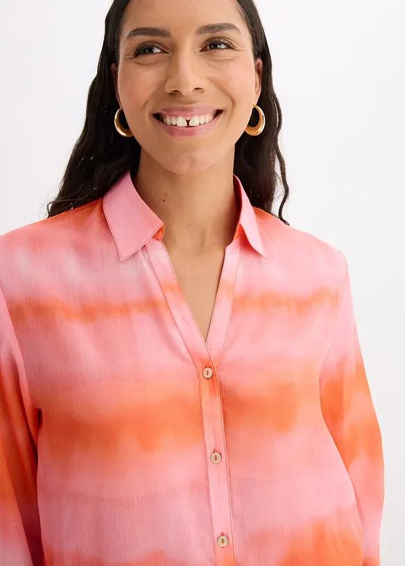 Lange blouse met batikprint, bonprix