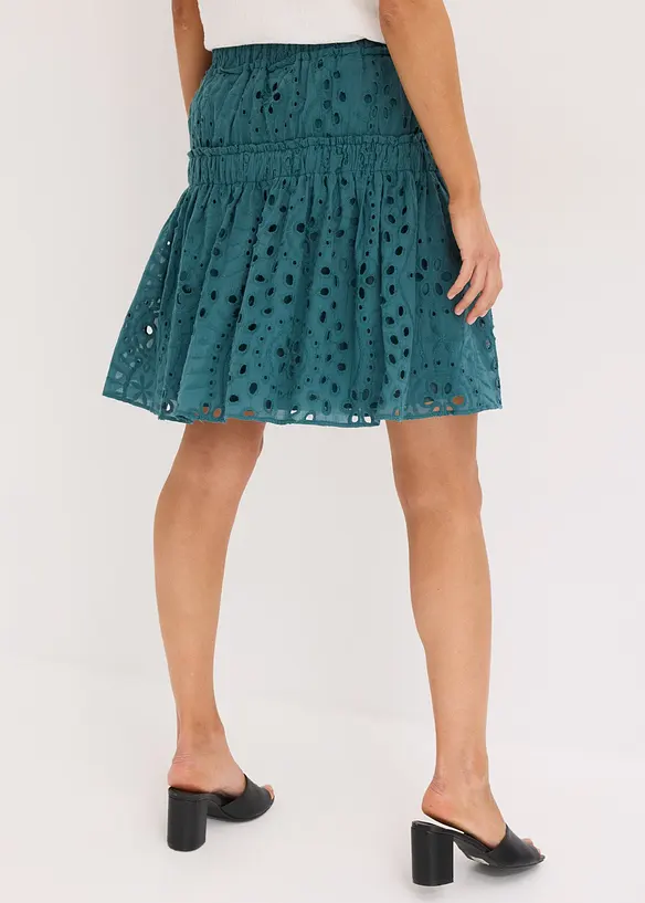 Minirok met eyeletborduursel, bonprix