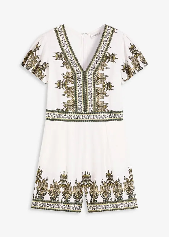 Jumpsuit met linnen, bonprix