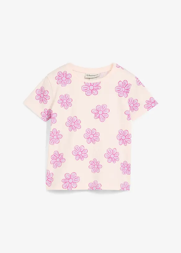 T-shirt van een elastische biologische katoenmix, bonprix