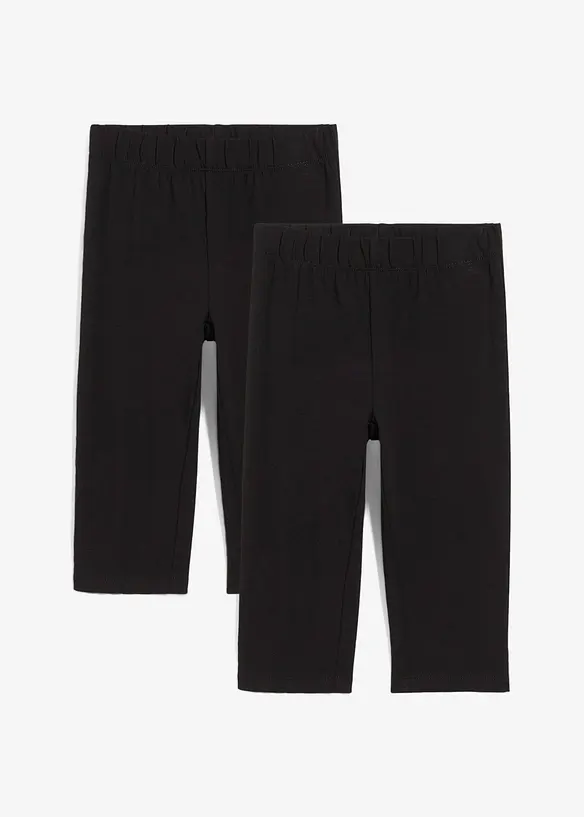 Capri legging van elastisch biologisch katoen (set van 2), bonprix