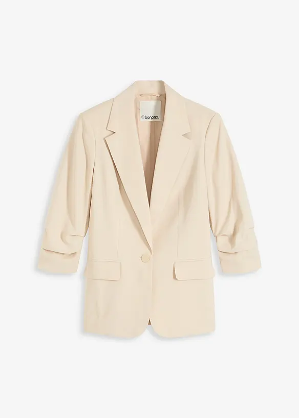 Casual blazer van viscose met 3/4 mouwen, bonprix