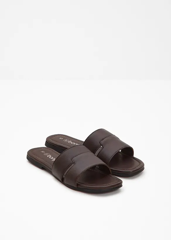 Slippers van leer, bonprix