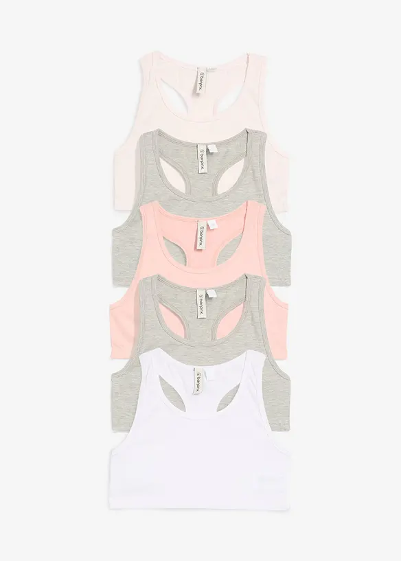 Bralette met zacht katoen (set van 5), bonprix